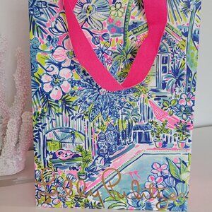 New LILLY PULITZER Palm Beach Gift Bag Tote